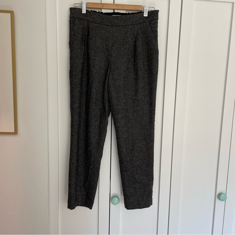 Babaton charcoal tweed wool pants - size 8